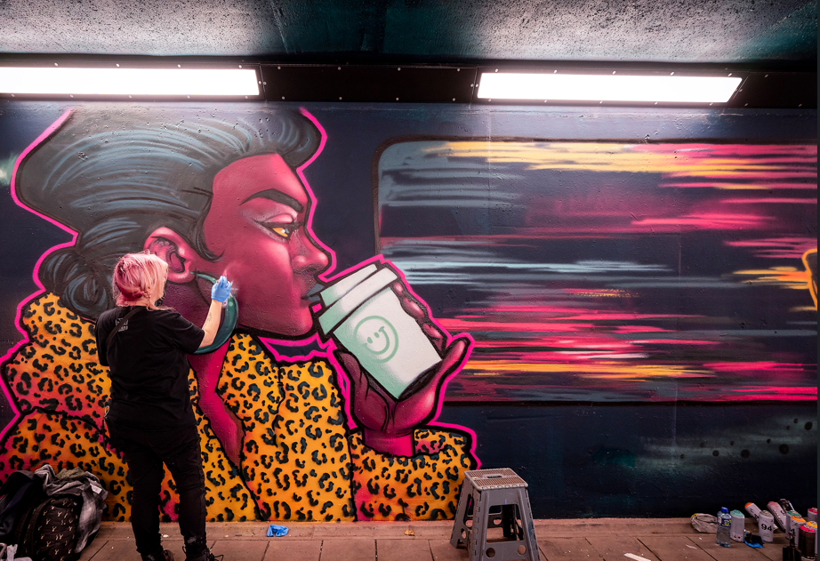 A partnership project between arts and business that transformed York St Underpass